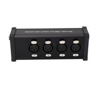 Extensor de Caja de Cable XLR, Conversión de Iluminación Hembra de 4 Canales Cable de Red de Instrumentos Digitales Extensor de Caja Múltiple
