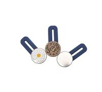 Extensor de cintura ajustable: herramienta de extensión de botones elásticos, accesorio elástico de tela suave, pieza cómoda para ajustar la ropa | Solución diaria ligera para pantalones de maternidad