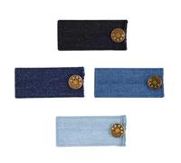 Extensor de cintura para pantalones, 4 unidades, con botón de ampliación de cintura para pantalones cómodos, para pantalones vaqueros, faldas, pantalones de maternidad y pantalones de uso diario (4