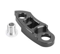 Extensor de colgador trasero para bicicleta, aleación de aluminio CNC ligera y resistente, compatible con piñones 34T - 52T - Mejora la transmisión y estabilidad, ajuste flexible (negro)