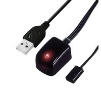 Extensor de control remoto de TV repetidor infrarrojo de 6.5 pies con puerto USB con receptor para caja de cable/STB/amplificador, repetidor extendido IR - SUA (control 1 dispositivo)