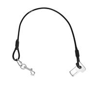 Extensor de correa a prueba de masticar, cinturón de seguridad para perros para coche - Cinturón de seguridad para coche para perros sin masticar de acero revestido - Soporte de reposacabezas para per