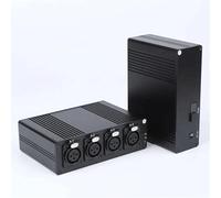 Extensor de de Fibra óptica balanceado XLR de 4 Canales y 20 km, Kit de transmisor y Receptor de balanceado XLR de Fibra óptica(with SC Port)