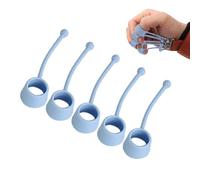 Extensor de dedos | 5 piezas de silicona elástica para dedos y fortalecedor de manos - Kit de entrenamiento portátil para el antebrazo para mejorar la fuerza de los dedos y las muñecas