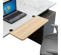 Extensor De Escritorio Ergonómico, Bandeja De Teclado Plegable Soporte Para Reposabrazos De Mesa Plataforma Extensión Teclado, Fácil Instalación, Para Trabajar, Estudiar Y J(Size:75*25CM,Color:Nogal)