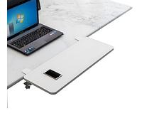 Extensor de Escritorio ergonómico con Bandeja para Teclado - Accesorio de Escritorio para computadora con alineación Horizontal y Soporte metálico Plegable - 65 x 25 cm / 25,5 x 9,8 Pulgadas