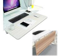 Extensor de Escritorio， Reposabrazos de Escritorio Plegable, Bandeja for Teclado, Panel extensión ergonómico, organización Oficina, Ahorro Espacio(White B,55 * 25Cm(22 * 10In))