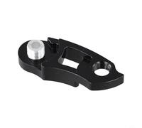 Extensor de gancho de cola de desviador con construcción robusta para la configuración del engranaje trasero de la bicicleta y necesidades de conducción todoterreno (negro)