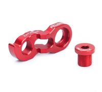 Extensor de gancho trasero para bicicletas de montaña, ligero, 11 5 g, aleación de aluminio para un mejor rendimiento (rojo)