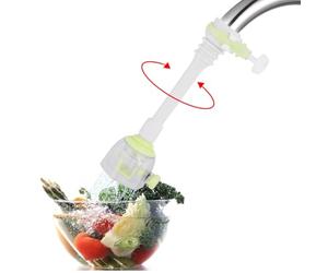 Extensor de grifo ajustable a prueba de salpicaduras, giratorio, para cocina, ahorro de agua, boquilla de grifo, válvula de filtro, extensión de grifo (13cm-verde)