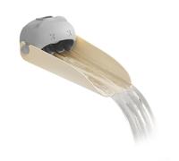 Extensor de grifo de agua para niños con protector contra salpicaduras, diseñado para adaptarse a casi todos los grifos estándar, lo que hace más fácil y seguro (gris)