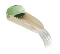 Extensor de grifo de agua para niños con protector contra salpicaduras, diseñado para adaptarse a casi todos los grifos estándar, lo que hace más fácil y seguro (verde)