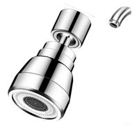 Extensor de grifo de cocina de acero inoxidable, adaptador de grifo giratorio de 720 grados con 3 modos de pulverización, diseño antisalpicaduras para roscas internas y externas, apto para fregadero