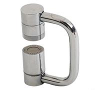 Extensor de grifo de cocina, grifo de baño de cocina, modo de agua dual, extensor de boquilla giratoria de 1080°, aireador de boquilla, extensión giratoria flexible (2)