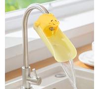 Extensor de grifo de pato en forma de animal para niños, divertido se adapta a diseño de oso a PP silicona de grado alimenticio, modificable, flexible, simple, silicona, estándar, cocina, baño, grifos