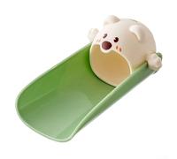 Extensor de grifo de silicona con diseño animal para niños, accesorio de grifo que se adapta a la mayoría de fregaderos estándar y controla el flujo de agua para evitar salpicaduras (verde)