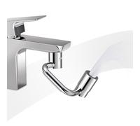 Extensor de Grifo Giratorio 1080°, Alargador de Grifo para Cocina y Baño, Brazo Orientable con 2 Chorros de Agua, Rotación Completa para Fregadero, Instalación Rápida Sin Herramientas