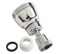 Extensor de grifo giratorio de alta presión para fregadero de cocina, 3 modos de agua, a prueba de salpicaduras, boquilla giratoria de 360 grados, acero inoxidable, cobre ABS, fácil instalación (corto