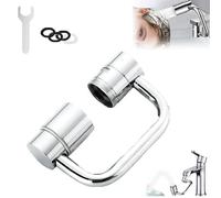 Extensor De Grifo Giratorio Flexiflow De 1080°, Extensión De Aireador De Grifo Giratorio Flexiflow, Filtro De Agua Expressionu De 1440° Para Grifo De Lavabo, Rociador De Lavabo De Baño(1PC)