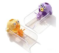 Extensor de grifo para niños con rueda de agua giratoria, sin BPA, en forma de U, antisalpicaduras, instalación sin herramientas para niños pequeños/preescolares, se adapta a la mayoría de grifos de