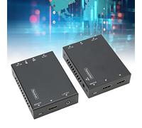 Extensor De Interfaz Multimedia HD, 18 Gbps 4K 60 Hz Bidireccional EDID KVM 70 M Extensor De Señal AV 100-240 V(Enchufe europeo)