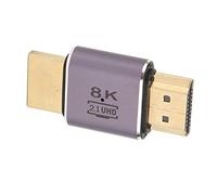 Extensor de Interfaz Multimedia HD 8K, Convertidor Macho a Macho de Alto Ancho de Banda para Configuración de Juegos, Velocidad de Transferencia de 48 Gbps, Aluminio Resistente, 1 Unidad