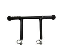 Extensor de mango de carrito de bebé, práctico y resistente, barra de extensión de doble tubo con clip opcional para un fácil uso, reposabrazos flexible para cochecitos