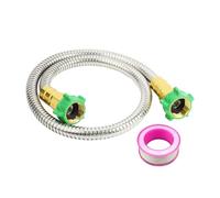 Extensor de manguera de jardín con conector a, extensión de mangueras de agua flexibles líder de jardines de acero inoxidable