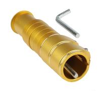 Extensor de manillar ajustable para bicicleta con personalización de altura y fijación segura para una mejor experiencia de conducción (13 cm, dorado)