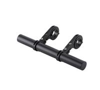 Extensor de manillar de bicicleta para bicicleta, lámpara de luz de extensión para teléfono de computadora, soporte para luz de teléfono y GPS en MTB (negro, 20 cm)