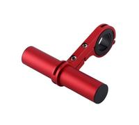Extensor de manillar de bicicleta para bicicleta, lámpara de luz de extensión para teléfono de computadora, soporte para luz de teléfono y GPS en MTB (rojo, 10 cm)
