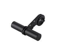 Extensor de manillar de bicicleta para bicicleta, lámpara de luz de extensión para teléfono de computadora, soporte para luz de teléfono y GPS en MTB (negro, 10 cm)