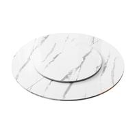 Extensor de Mesa Plegable Redondo de Madera, Extensor de Mesa Redondo Plegable en 4 Partes, Tablero portátil sin Patas for Comer, Fiestas o Juegos de Cartas.(White,1.4m/55.12in)