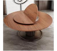 Extensor de Mesa Plegable Redondo de Madera, Extensor de Mesa Redondo Plegable en 4 Partes, Tablero portátil sin Patas for Comer, Fiestas o Juegos de Cartas.(Brown,1.6m/63in)