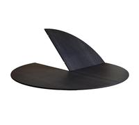Extensor de Mesa Redonda Plegable en 4 Partes Que Ahorra Espacio para cenas Familiares. Solo Tablero Redondo Plegable de Madera. Gran Tablero portátil(Black,120cm/47.24in)