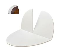 Extensor de mesa redondo plegable de madera, elegante acabado de mármol, ideal para reuniones y catering, ahorra espacio, diseño versátil para entretenimiento