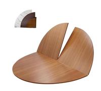 Extensor de mesa redondo plegable de madera para cenas familiares, de 63 a 79 pulgadas, perfecto para catering y eventos