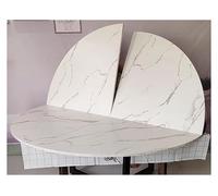 Extensor de Mesa Redondo Plegable, Tablero de Banquete Plegable de 1,2 a 2 m, Mesa de Barbacoa Personalizable para Garaje, jardín o terraza, Blanco, 170 cm de diámetro