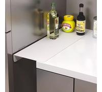 Extensor de metal para encimera sin taladro, para cocina, baño y lavandería, 10,2 cm, 15,2 cm, 20,3 cm de ancho, color blanco, 40 x 15 x 6 cm