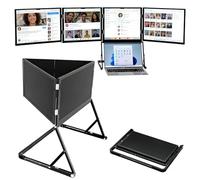 Extensor de monitor para portátil, pantalla triple portátil de 15,6” FHD 1080P, diseño plegable con conectividad Plug and Play (USB-C/HDMI), ajustable para una visualización óptima, compatible
