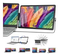 Extensor de monitor portátil para laptop, mini monitor de juego de 11.6 pulgadas, pantalla giratoria de computadora USB C, monitor alimentado por HDMI, pantalla de 178°, cuidado de los ojos, monitor