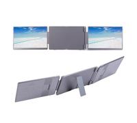 Extensor de Pantalla para Computadora Portátil de 16 Pulgadas, Monitor Portátil Triple IPS HD de 2.5K para Computadora Portátil, HDMI/Tipo C/USB A, para W OS X, de 12~18.5 Pulgadas