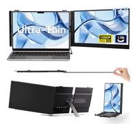 Extensor de pantalla para laptop de 14 pulgadas, ultrafino, ligero, FHD 1080P, IPS para monitor de laptop, pantalla doble, monitor portátil para portátiles de 13 a 17.3 pulgadas, USB-C/HDMI, Plug and