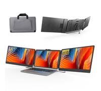 Extensor de pantalla para portátil de 14 pulgadas 1080P FHD IPS, monitor portátil para portátil de 13 a 17 pulgadas, triple monitor extendido para portátiles con altavoces duales, plug-play con tipo C