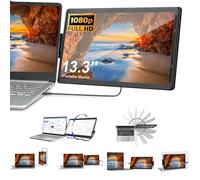 Extensor de Pantalla Portátil Full HD IPS de 13.3 Pulgadas - Monitor Dual Compatible Con Mac, PC, Chrome y Windows - Mini Monitor Para Laptop