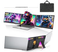 Extensor de pantalla triple para laptop de 15.6 pulgadas, monitor portátil FHD 1080P para laptop, monitores extendidos de pantalla para 13 a 16.5 pulgadas, Plug Play, extensor de monitor dual para Mac