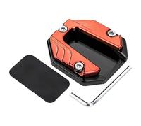 Extensor de pata de cabra para motocicleta, base para pie, soporte lateral, almohadilla de apoyo, placa de estacionamiento para motocicleta Regulador de Voltaje de Motocicleta(Red)