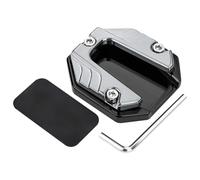 Extensor de pata de cabra para motocicleta, base para pie, soporte lateral, almohadilla de apoyo, placa de estacionamiento para motocicleta Regulador de Voltaje de Motocicleta(Titanium)