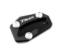 Extensor De Pata De Cabra para Yamaha TMAX 560 Tech MAX 2020-2025 TMAX 530 SX DX 2017-2019 con Base Antideslizante. Antideslizante Pie Apoyo(Negro)