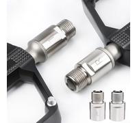 Extensor de pedal de brazo de manivela para bicicletas de carretera de montaña, aleación 6061, diseñado para aumentar el espaciado del pedal y manivela con estable y construcción (gris)